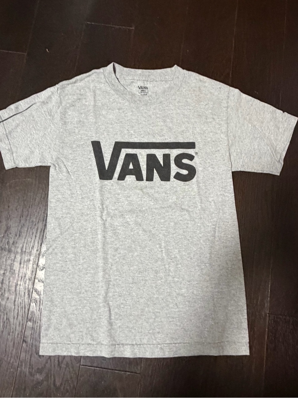 Vans Grey T-Shirt with Black Logo